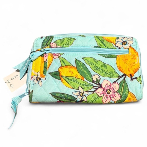 Vera Bradley "Lemon Grover" -RFID- Turnlock Wallet, NWT - Picture 2 of 8